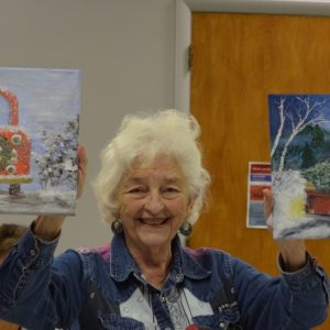 Acrylics Christmas, Red Truck