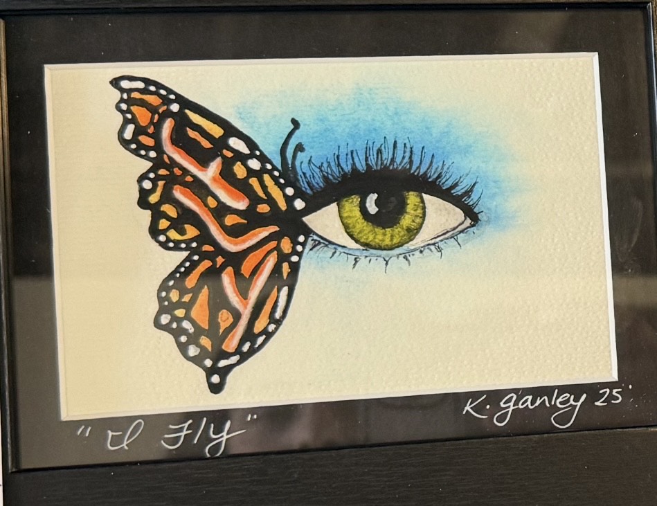 Watercolor – Whimsical Butterfly Eye - Image 2